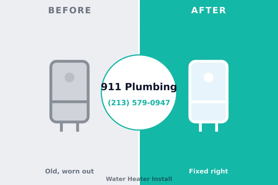 Before and after: plumbing company Midfield, AL